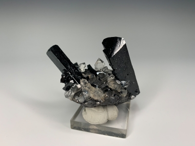 Ilvaite & Quartz on Sphalerite from Dal'negorsk, Primorskiy Kray, Russia [db_pics/ZowaderUpdates/DZ0208d.jpg]