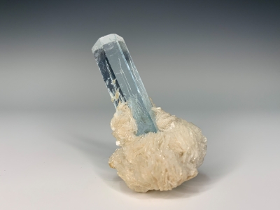 Beryl var. Aquamarine on Albite from Harra Mosh, Dassau, Sassi, Gilgit, Pakistan [db_pics/ZowaderUpdates/DZ1609a.jpg]
