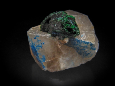 Malachite, Quartz & Shattuckite from Otjikotu, Kaokoveld, Kunene, Namibia [db_pics/update3/ML00066a.jpg]