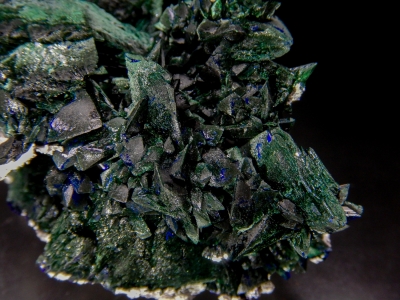 Malachite pseudo. Azurite from Milpillas Mine, Municipo de Cananea, Sonora, Mexico [db_pics/update5/ML00290b.jpg]
