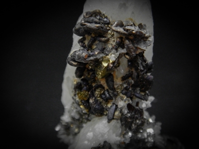 Semseyite & Chalcopyrite on Quartz from Cavnic, Crisana-Maramures, Romania [db_pics/update5/ML00311b.jpg]