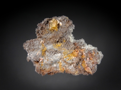 Silver (Kongsbergite) & Chlorargyrite from Rosa de Santa Matilde, Herrerias, Almeria, Spain [db_pics/update7/ML00548a.jpg]