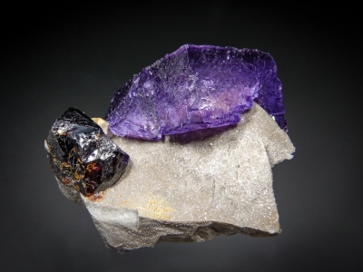 Fluorite & Sphalerite from Elmwood Mine, Carthage, Smith County, Tennessee, USA [db_pics/update7/ML00552b.jpg]