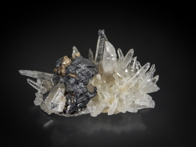 Bournonite & Quartz from Yaogangxian Mine, Chenzhou Prefecture, Hunan Province, China [db_pics/update7/ML00575a.jpg]