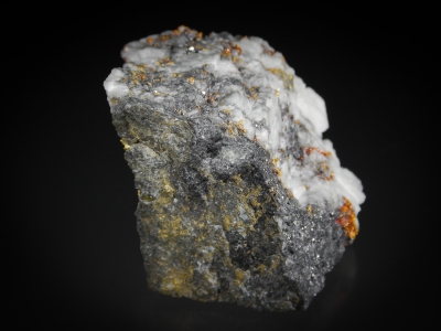 Gold with Galena & Pyrrhotite from 980' Level, Kensington Mine, Berners Bay, Alaska, USA [db_pics/update7/ML00595c.jpg]