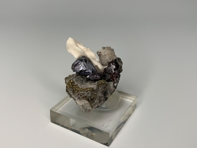 Pyrargyrite, Pyrite & Calcite from Uchucchacua Mine, Oyon, Lima, Dept., Peru [db_pics/update7/ML00632b.jpg]