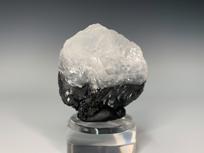 Jamesonite included Calcite from Herja, Romania [db_pics/update7/ML00638a.jpg]