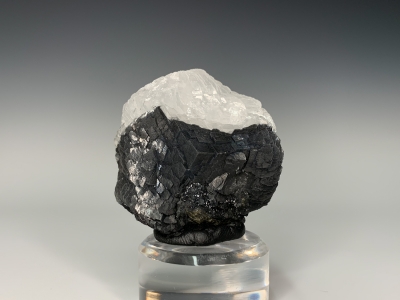 Jamesonite included Calcite from Herja, Romania [db_pics/update7/ML00638b.jpg]