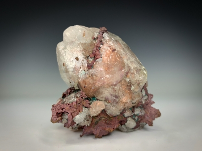 Copper & Silver included Calcite from Quincy Mine, Hancock, Houghton County, Michigan [db_pics/update7/ML00737b.jpg]