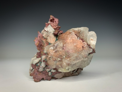 Copper & Silver included Calcite from Quincy Mine, Hancock, Houghton County, Michigan [db_pics/update7/ML00737c.jpg]