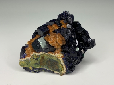 Azurite & Mimetite from Tsumeb Mine, Oshikoto Region, Namibia [db_pics/update7/ML00774b.jpg]