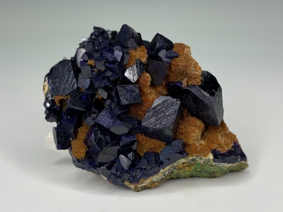 Azurite & Mimetite from Tsumeb Mine, Oshikoto Region, Namibia [db_pics/update7/ML00774c.jpg]