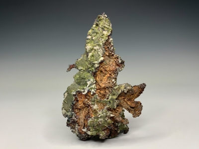Silver & Epidote from Lake Superior District, Keweenaw Peninsula, Michigan, USA [db_pics/update7/ML00825a.jpg]