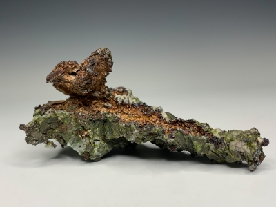 Silver & Epidote from Lake Superior District, Keweenaw Peninsula, Michigan, USA [db_pics/update7/ML00825c.jpg]