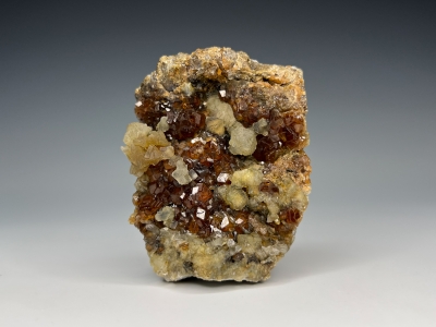 Grossular var. Hessonite & Prehnite from 48-55 Mine, Vesper Peak, Sultan District, Snohomish County, Washington, USA [db_pics/update7/ML00904b.jpg]