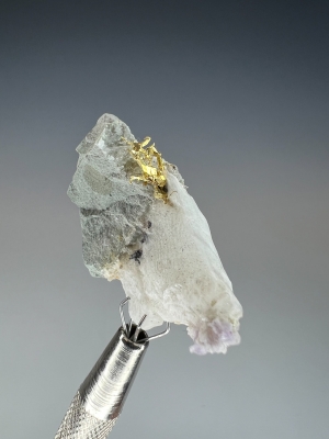 Gold & Quartz var. Amethyst from Olinghouse Mine, Pah Rah Range, Washoe County, Nevada, USA [db_pics/update7/ML00943a.jpg]