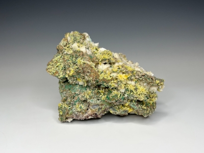 Mimetite, Calcite & Rosasite from Tsumeb Mine, Tsumeb, Oshikoto Region, Namibia [db_pics/update7/ML01016c.jpg]