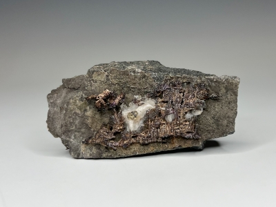 Silver & Calcite from El Bonanza Mine, Port Radium District, Great Bear Lake, North Slave Region, Northwest Territories, Canada [db_pics/update7/ML01024.jpg]