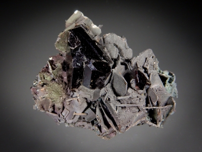 Rutile on Kyanite from Graves Mountain, Lincoln County, Georgia USA [db_pics/zowater/DZ3310a.jpg]